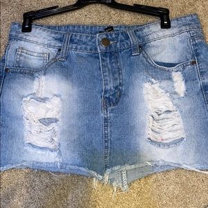 Forever 21 jean skirt!